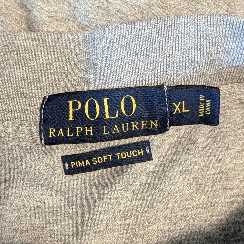 Polo Ralph Lauren Mens Gray Shirt Top Casual XL Pima Cotton Soft Excel Used Cond